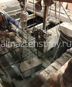 алмазная резка канатом