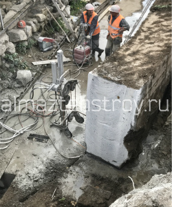алмазная резка канатом